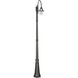 Orion 1 Light 94.63 inch Black Post Light, Solar